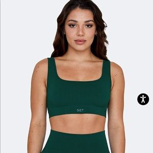 NWT Set Active Sculptflex Box Cut Bra color Mojito in size small